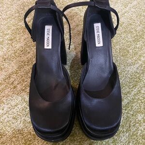Steve Madden Black Platform Women's Shoes